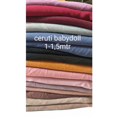 kain kiloan kain ceruti babydoll