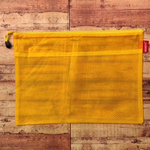 BENEFIT Zipper Bag 2 Sap Folio (FC) PF 9004  - Map Jaring - Map Plastik Resleting
