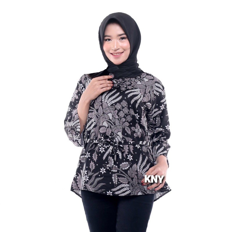 BAJU SERAGAM BATIK - Batik Couple Ori Ndoro Jowi DNT Garansi ory-Blus Manggar abu