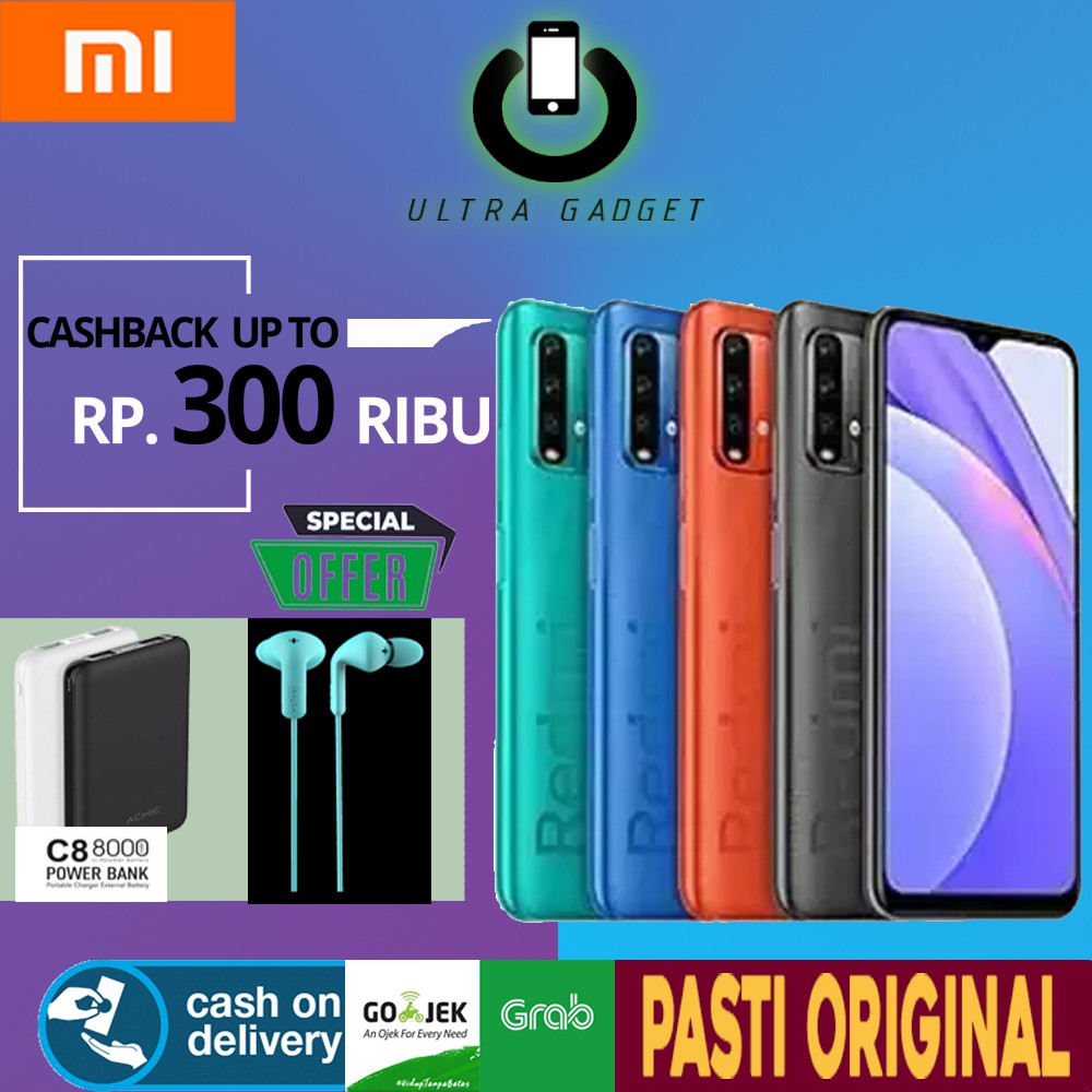Xiaomi Redmi 9T 6/128GB 4/64GB Garansi Resmi Xiaomi 9T 64 GB 128 GB