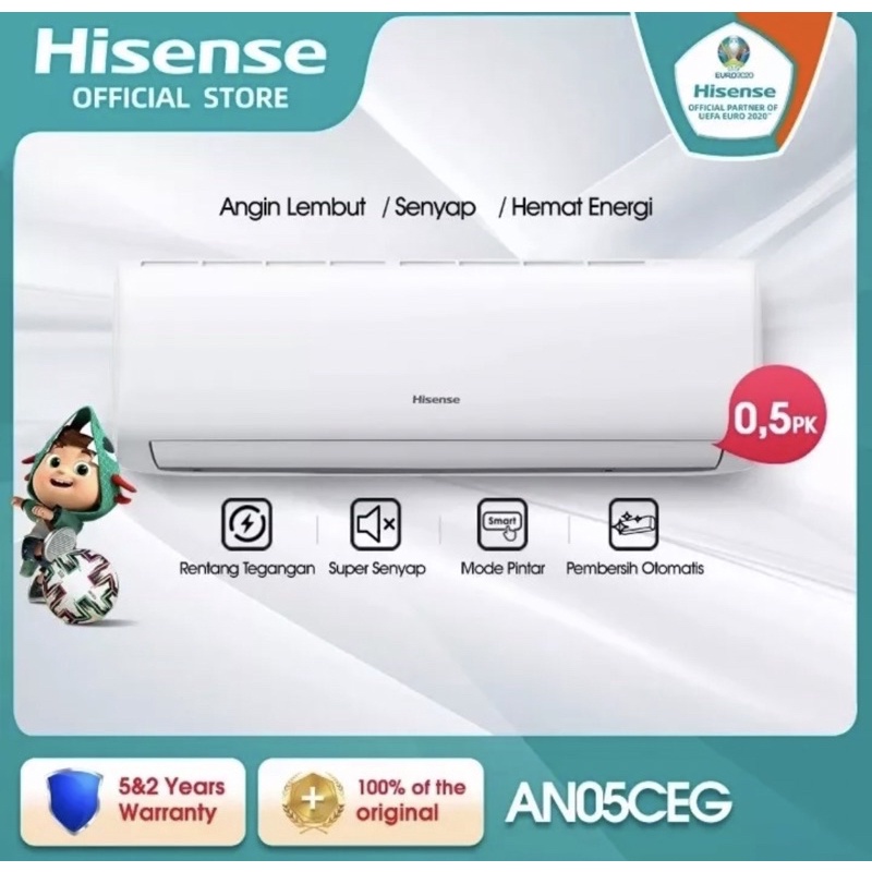 AC HISENSE AN05CEG 0.5 pk 1/2 pk