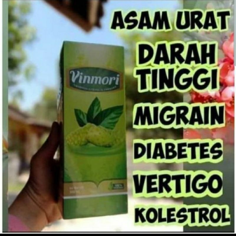 VINMORI*100% Mengkudu HWI(mengobati asam urat, darah tinggi, migrain, diabetes, vertigo, kolesterol)