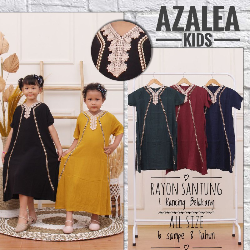 Gamis Anak Muslim Bahan Rayon Daster Arabian Renda