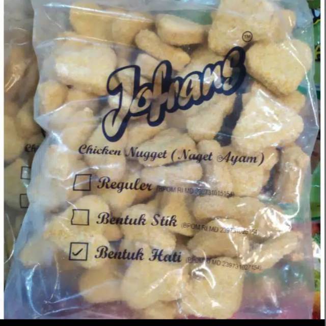 

Naget ayam bentuk hati jofrans 1kg