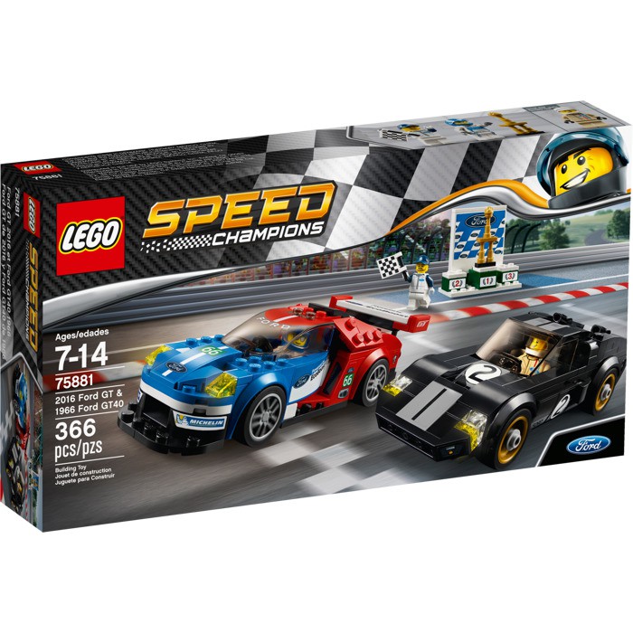 Lego 75881 Speed 2016 Ford GT & 1966 Ford GT40