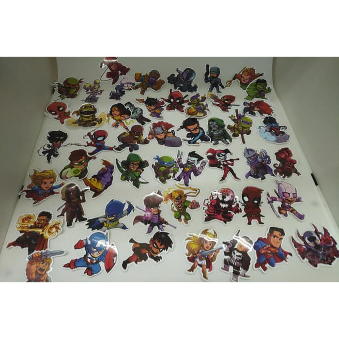 

Stiker Rimowa Travel Label Super Hero DC and MARVEL isi 50pcs