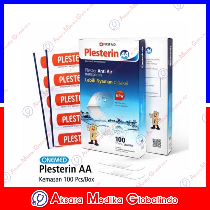 Plester Luka Plesterin AA Box isi 100s Onemed #AMG