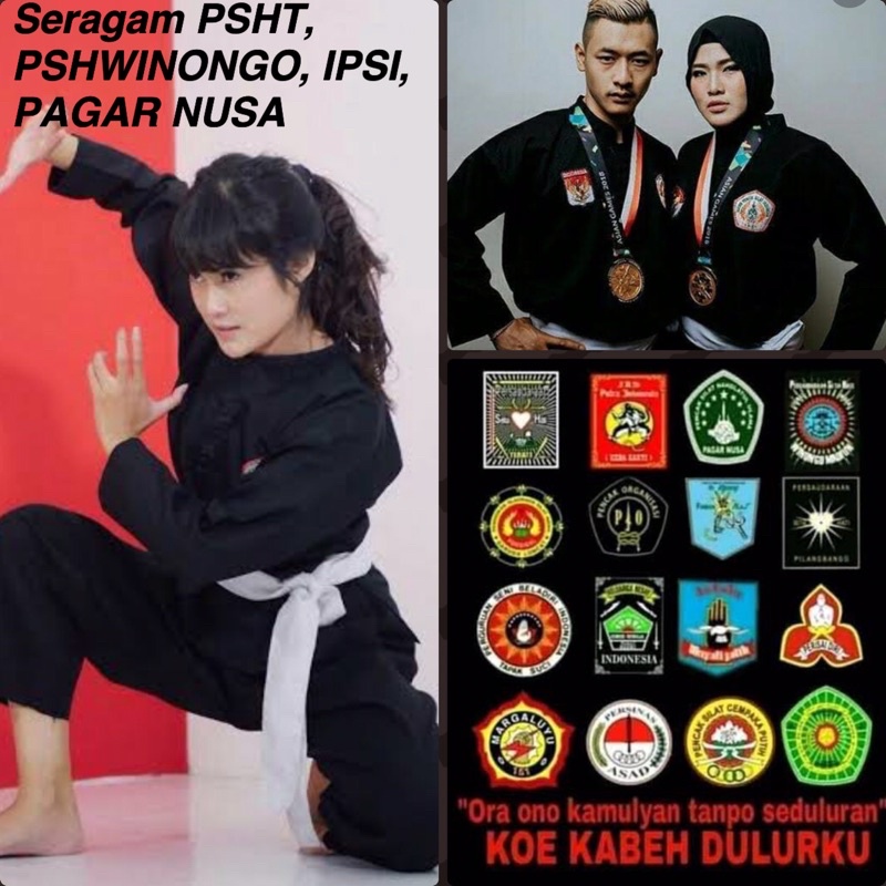 SERAGAM SAKRAL PENCAK SILAT IPSI PAGAR NUSA PSHT BELA DIRI