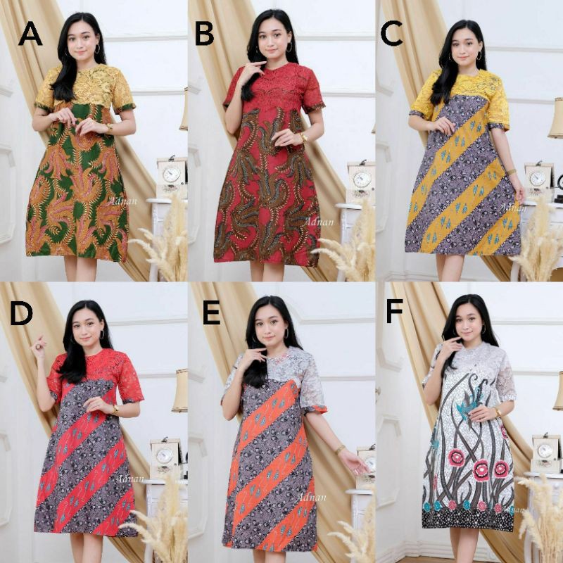 DRESS BRUKAT TUNIK BROKAT WANITA MODERN MURAH