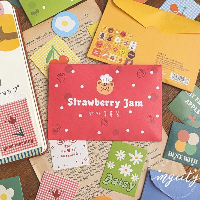 

40pcs pack Stiker Kertas Motif Flakes Untuk Alat Tulis Sekolah