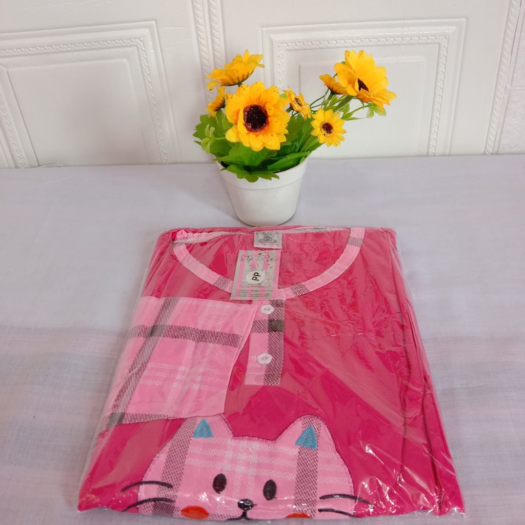PP Starlie Standar - Baju Tidur Wanita Bahan Kaos Uk Standar L-XL Setelan Baju Santai Merk Starlie-4
