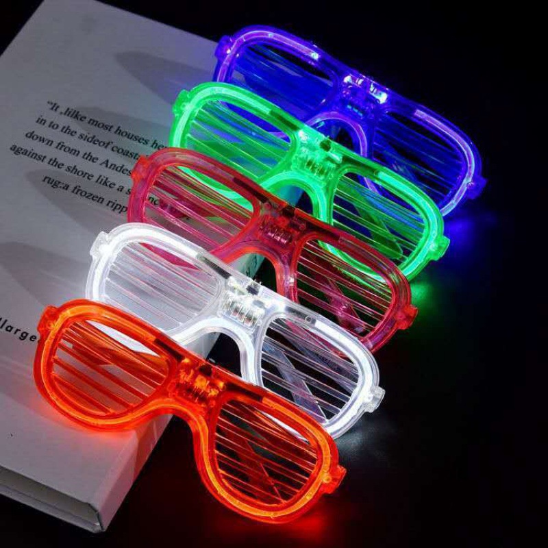 [ 1Pair Stylish LED Glow Cold Light Glasses  Luminous Glasses Party Decoration Eyes Glasses  Cosplay Festival  Glasses ]