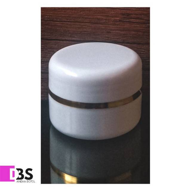 Pot 12,5gr Putih Super white list gold PP/ Pot cream wadah kosmetik