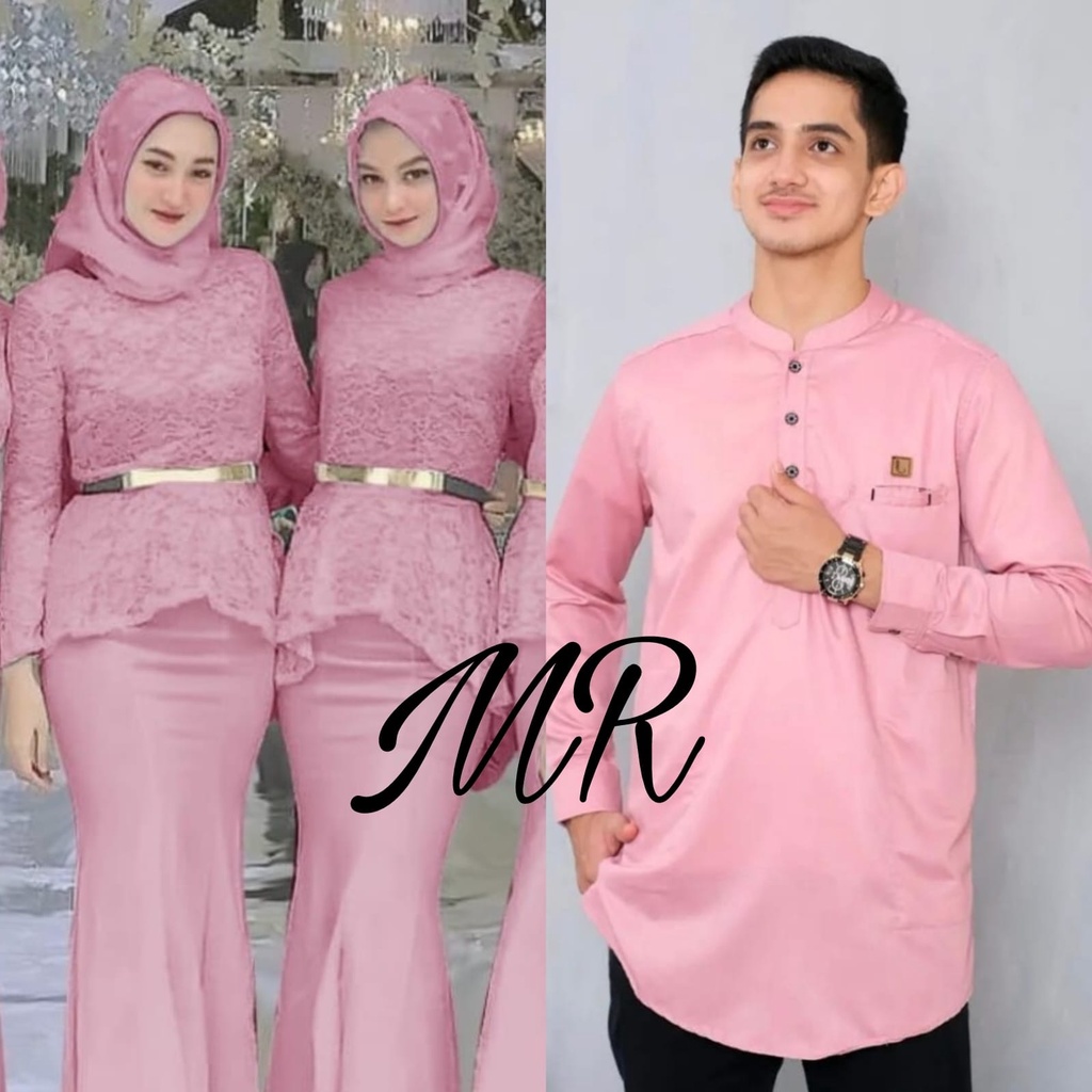 PCS CP KAHIYANG FASHION PAKAIAN COUPLE PASANGAN KOKO DAN GAMIS MAXY MR