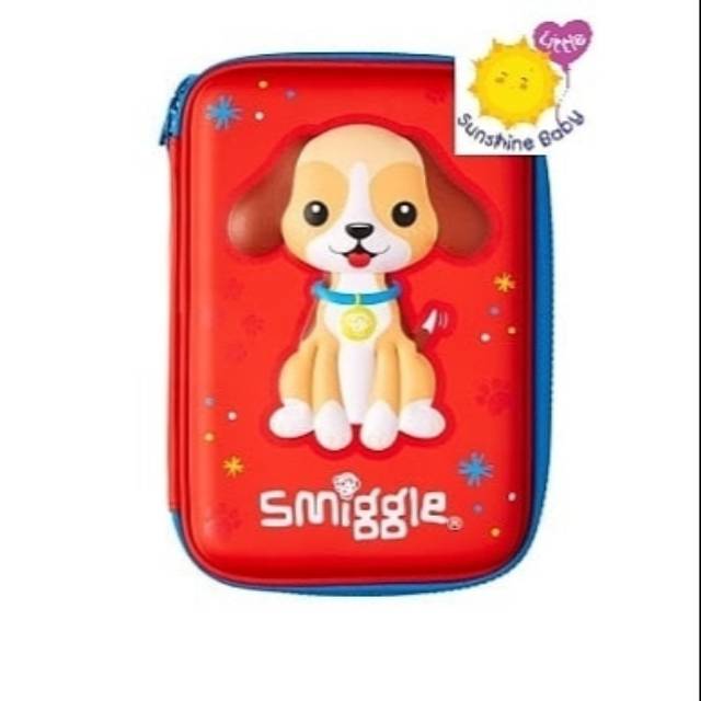 

Smiggle Pencil Case Hardtop Red Doggie Ori - Tempat Pensil Smiggle