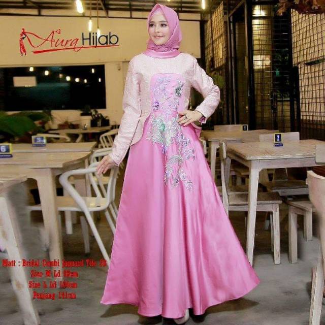Aura hijab gamis pesta