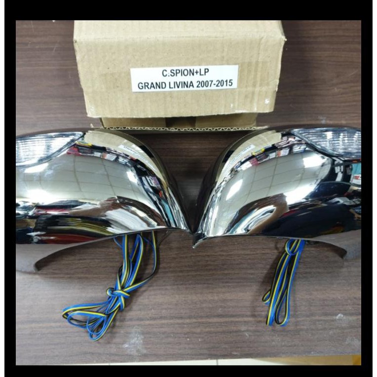 TERMURAH COVER SPION CHROME LAMPU GRAND LIVINA 