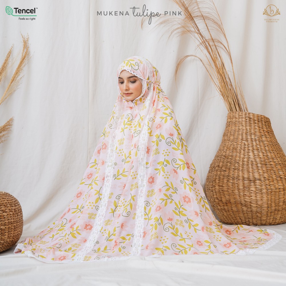 Mukena Tulipe Pink (Mukena 2 in 1)