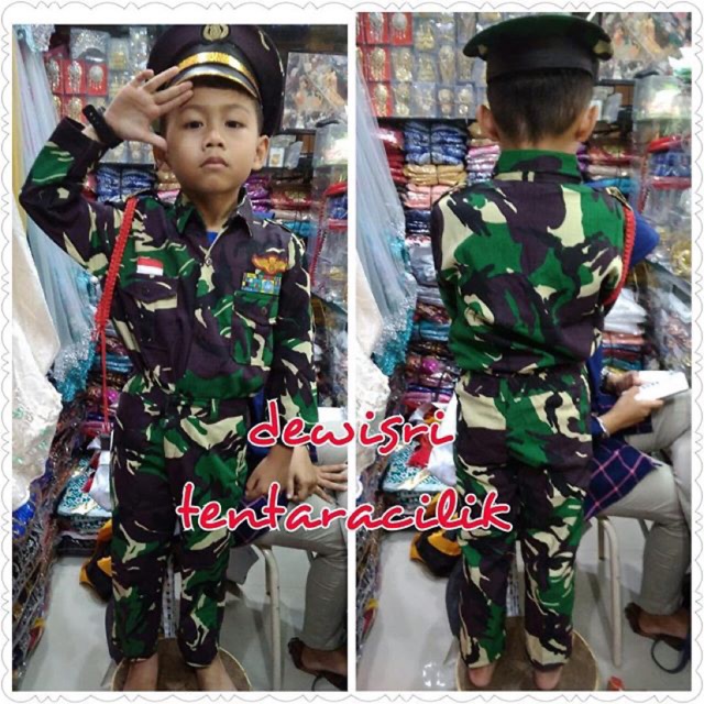 baju profesi anak tentara/baju angkatan tentara