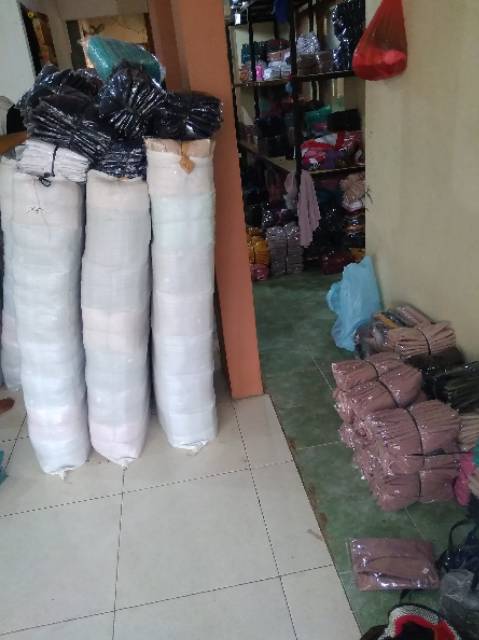 (TERMURAH)1 KG 14 PCS /HIJAB SPORTY PET KECIL ANTEM BERGO POLOS OLAHRAGA-4