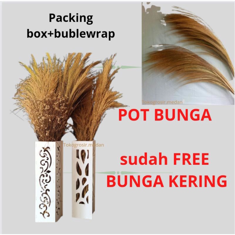 Jual Pot Rotan Vas Bunga Guci Rotan Perlengkapan Dekorasi Bunga Pampas