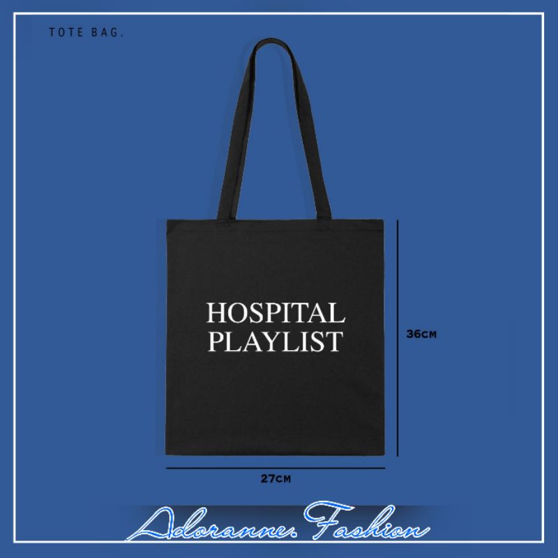 TOTE BAG K-DRAMA HOSPITAL PLAYLIST/TOTEBAG YULJE/CREW99/TOTEBAG CANVAS K-DRAMA