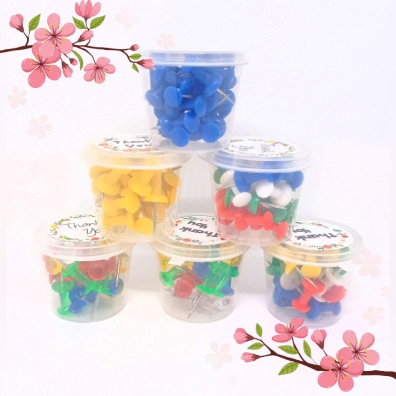 

Push Pin Paku Payung isi 24pcs Warna Warni