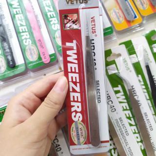 TWEEZER VETUS / Pinset Original Tajam warna Silver Pinset bulumata