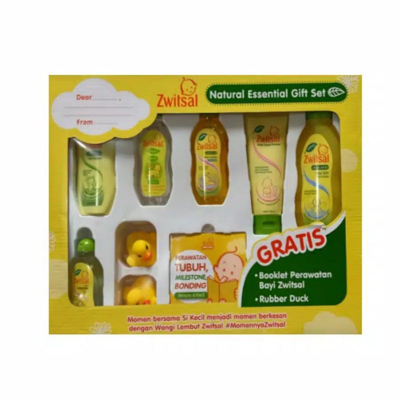 Zwitsal Baby Spa Gift Box Natural Essential Gift Set Kado Perlengkapan Bayi