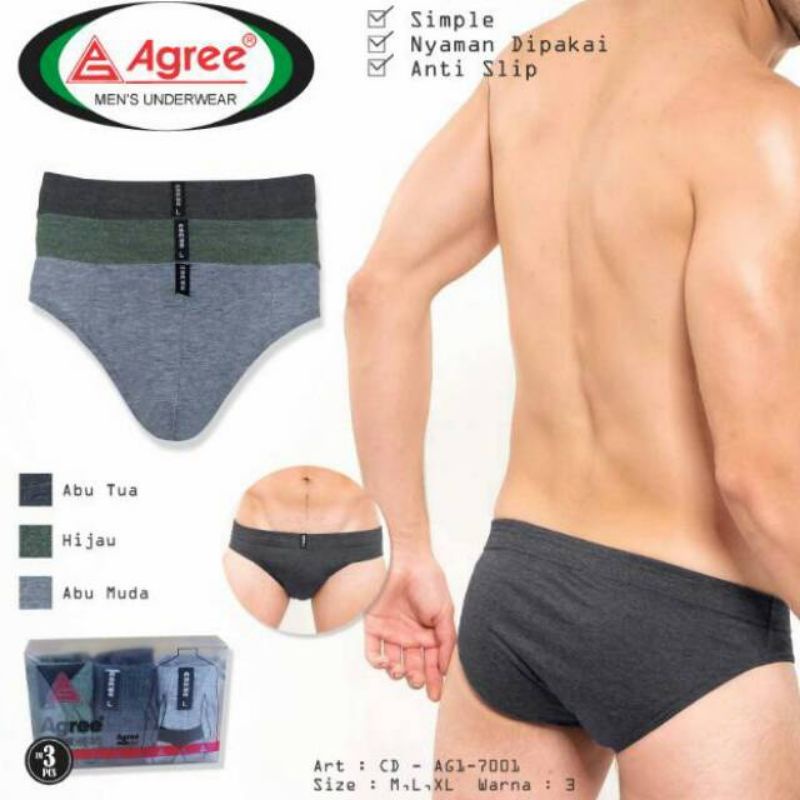 Celana Dalam Agree 70001/celana dalam/agree/dalaman laki/celana cowo/cd agree