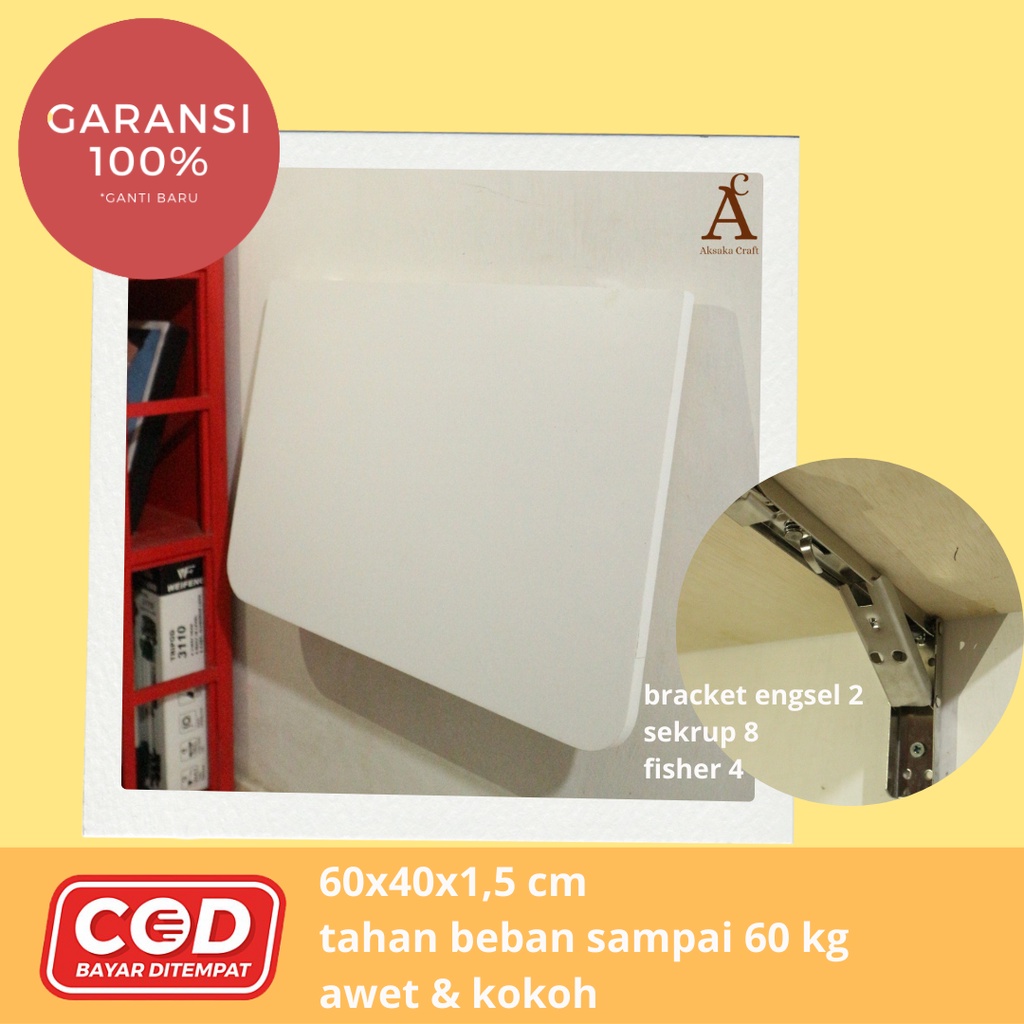 Meja dinding lipat Meja belajar Meja minimalis Meja lipat