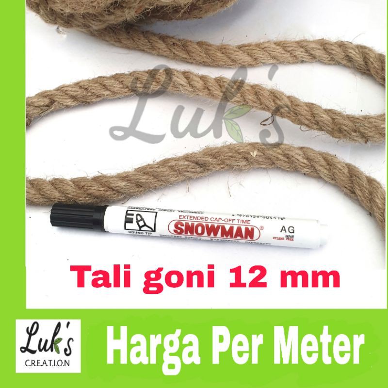 Tali goni 12 mm tampar tambang goni meteran
