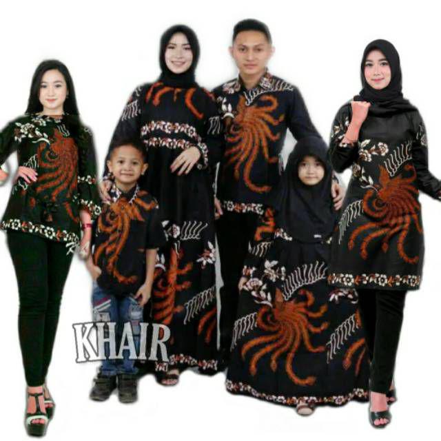 Batik Couple Keluarga Sania Ruffle Ori Ndoro Jowi Dnt Ahy
