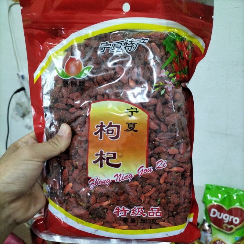 

Gou ki Goji berat 500 Gr impor malaysia