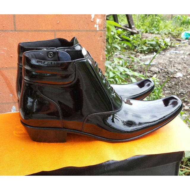 Sepatu PDH ikabhamas Ukuran 38-45 Bahan kulit asli dengan sol kuat
