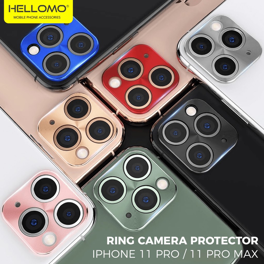 Ring Camera iPhone 11 PRO / 11 PRO MAX Metal Ring Pelindung Kamera Protection