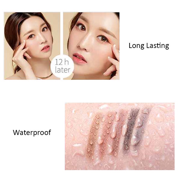 DNM 2 In 1 Brow Definer Pencil Drawing Eyebrow / Pensil Alis Putar Otomatis Eyebrow Waterproof / TS-7