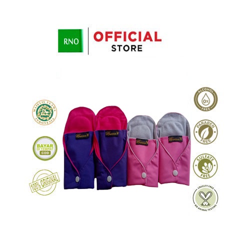 Pembalut Kain Warna Cuci Ulang Bamboo V & GPKS