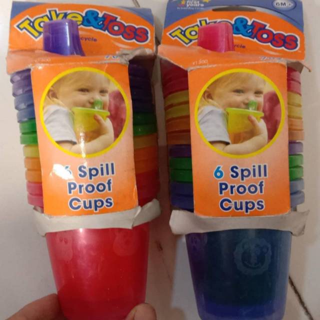 The first years take and toss spill proof sippy cup gelas belajar minum baby bayi anak anti tumpah