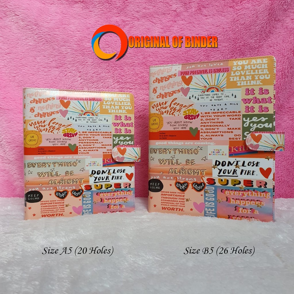 

BINDER PRINTING MOTIP BE ALLRIGHT A5 DAN B5