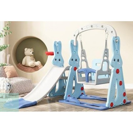 3 in 1 Perosotan Ayunan Ring Basket Seluncuran Prosotan Bunny Kelinci