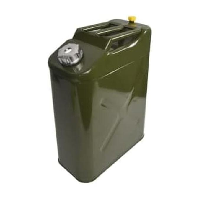 Jerigen Bensin/ Solar Metal 20 Lt Fuel JerryCan