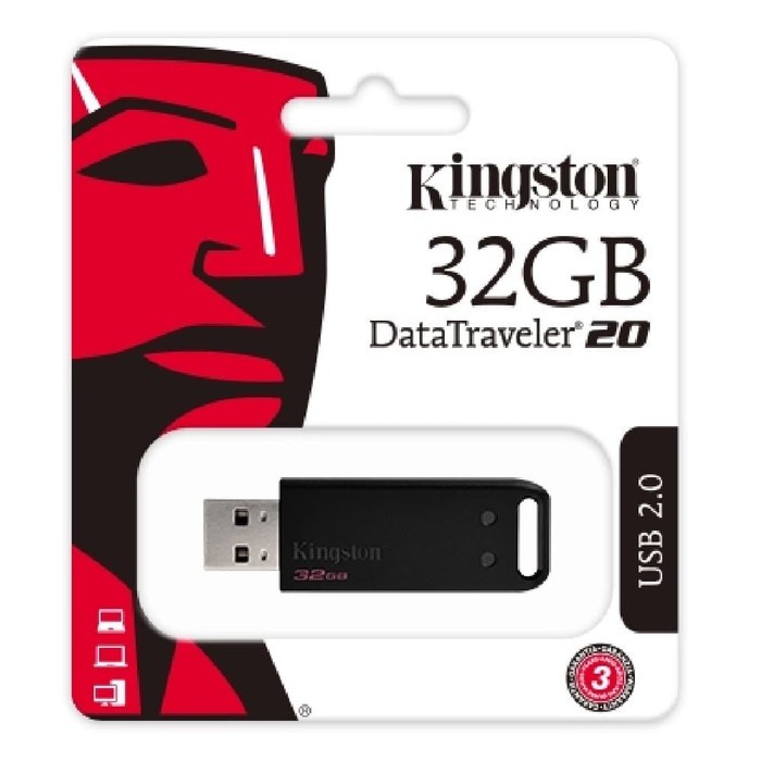 Kingston Flashdisk DataTraveler DT20 32GB USB 2.0 DT 20