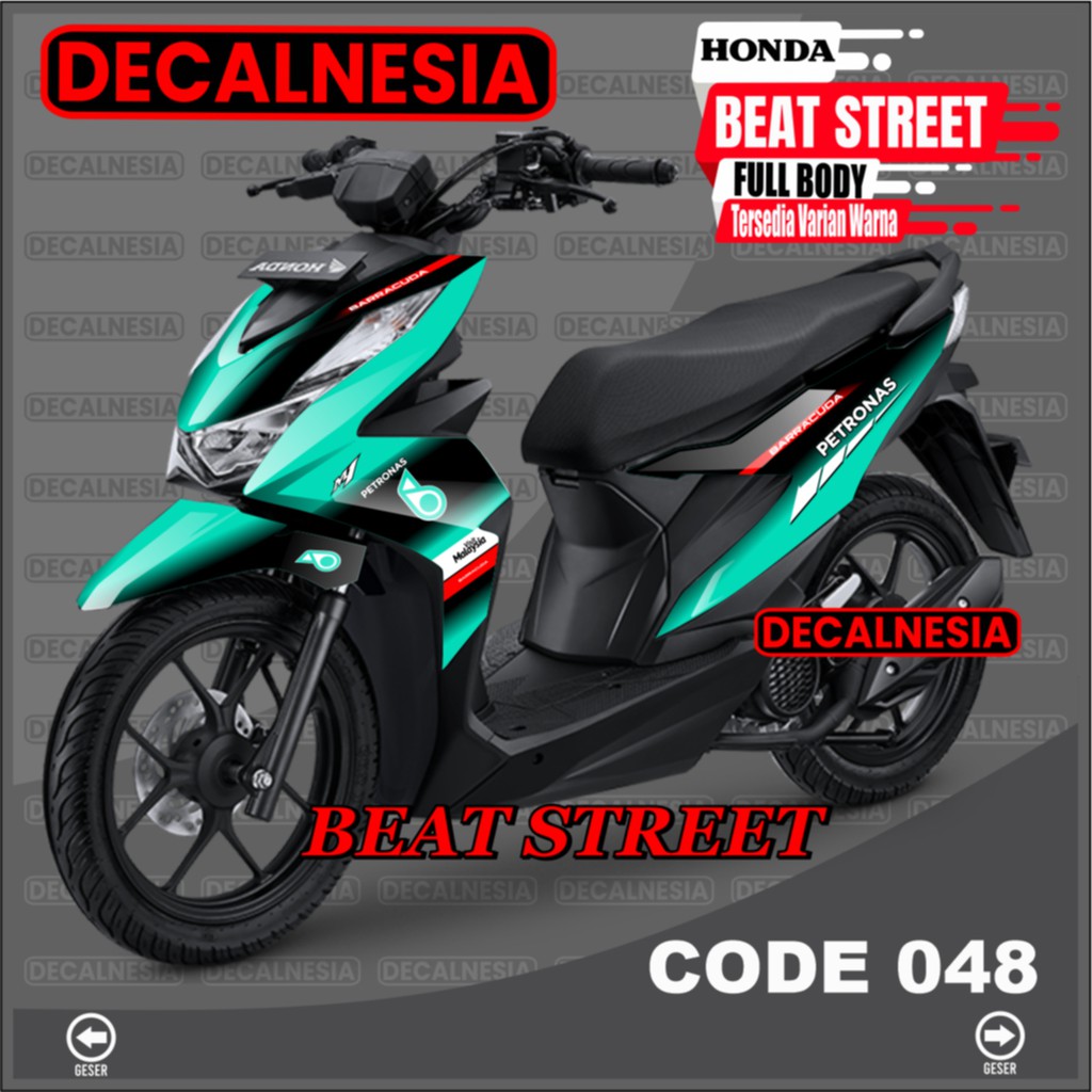 Decal Beat Street FullBody Stiker Motor 2021 2022 Variasi Sticker Aksesoris RoadRace Petronas C048