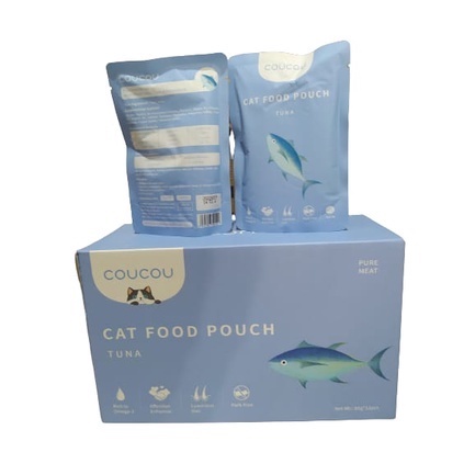 MAKANAN NUTRISI TAMBAHAN KUCING COUCOU WET POUCH 85grram ANEKA RASA