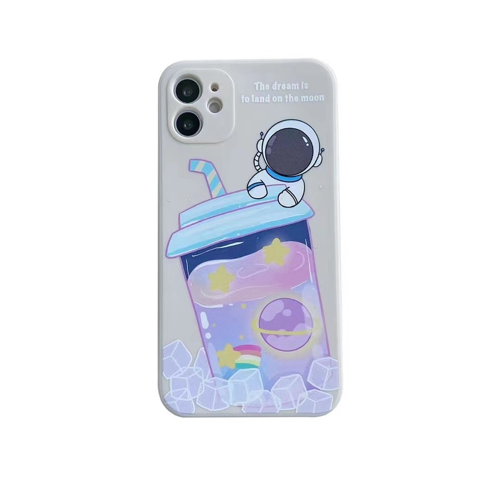 Casing Silikon Motif Astronot Untuk Vivo Y12s Y20 Y20i Y20s Y11 Y12 Y15 Y17 Y19 Y30 Y95 Y93 Y91C Y91 Y50 Y7S S1 Y2123 V20SE V21