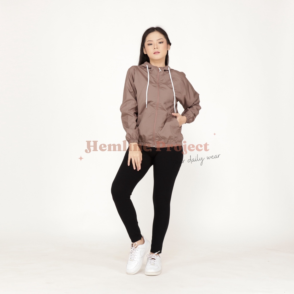 Aima Jaket Choco - Jaket Parasut Hoodie Wanita