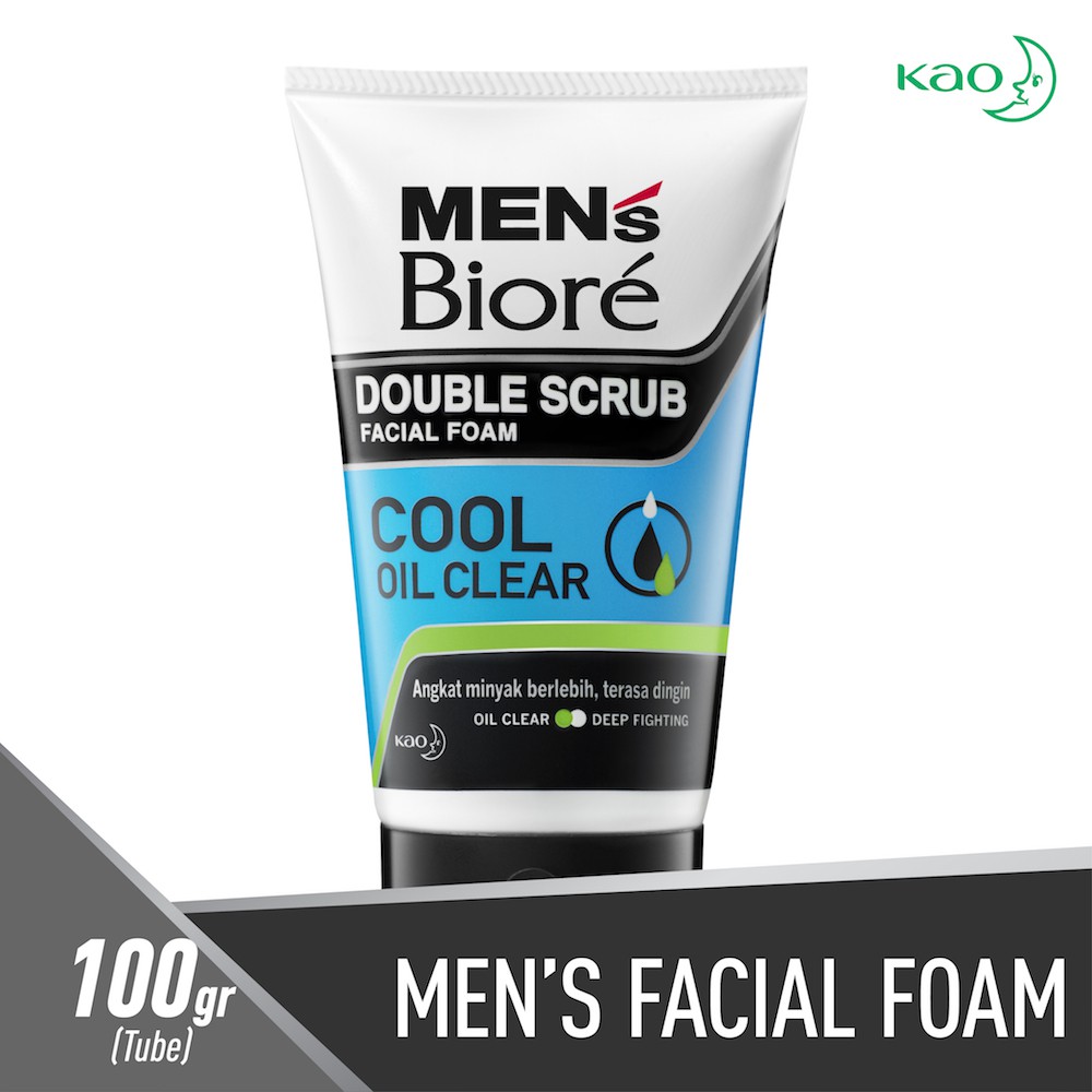 Biore Men Facial Foam Cool Oil 100g