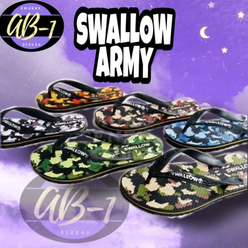 SWALLOW ARMY/ SANDAL JEPIT SWALLOW ARMY/ SANDAL SWALLOW ARMY/ GROSIR SANDAL SWALLOW / SWALLOW MOTIF