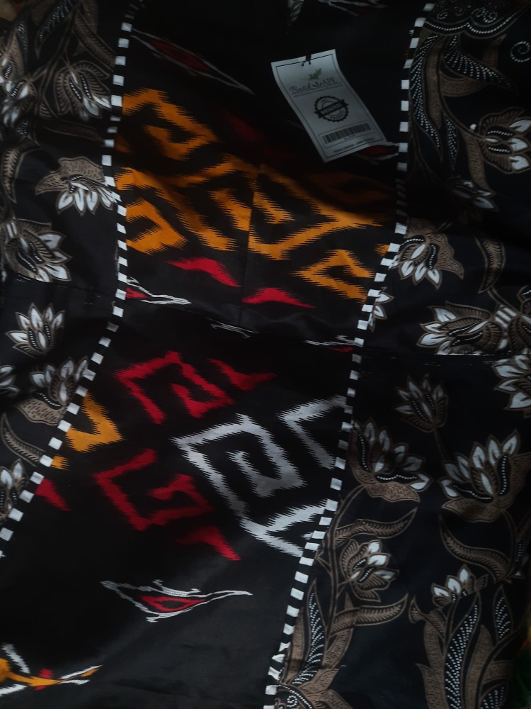 Grosir Dropshiper Gamis Batik Kombinasi Songket Abang Zigzag Gamis Cardy Xl 3l 4l 5l Ndoro Jowi